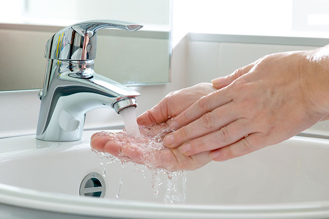 umivanje in higiena rok