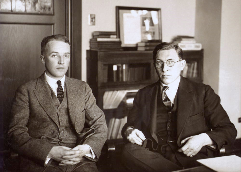Frederick Banting in Charles Best 1924